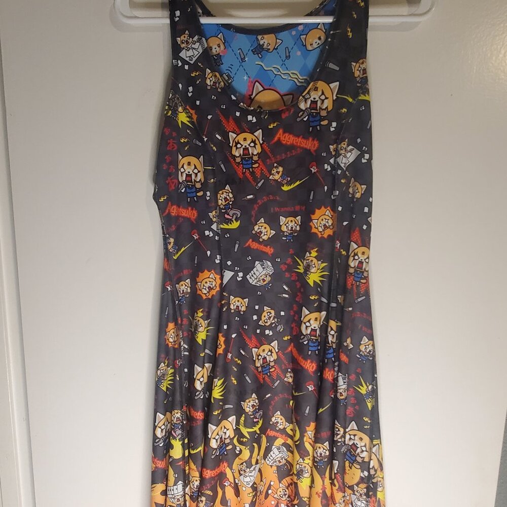 Aggretsuko Night Vs Aggretsuko Day Inside Out Dress - Limited Medium